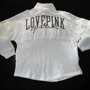 Victoria’s Secret White LOVE PINK Pullover